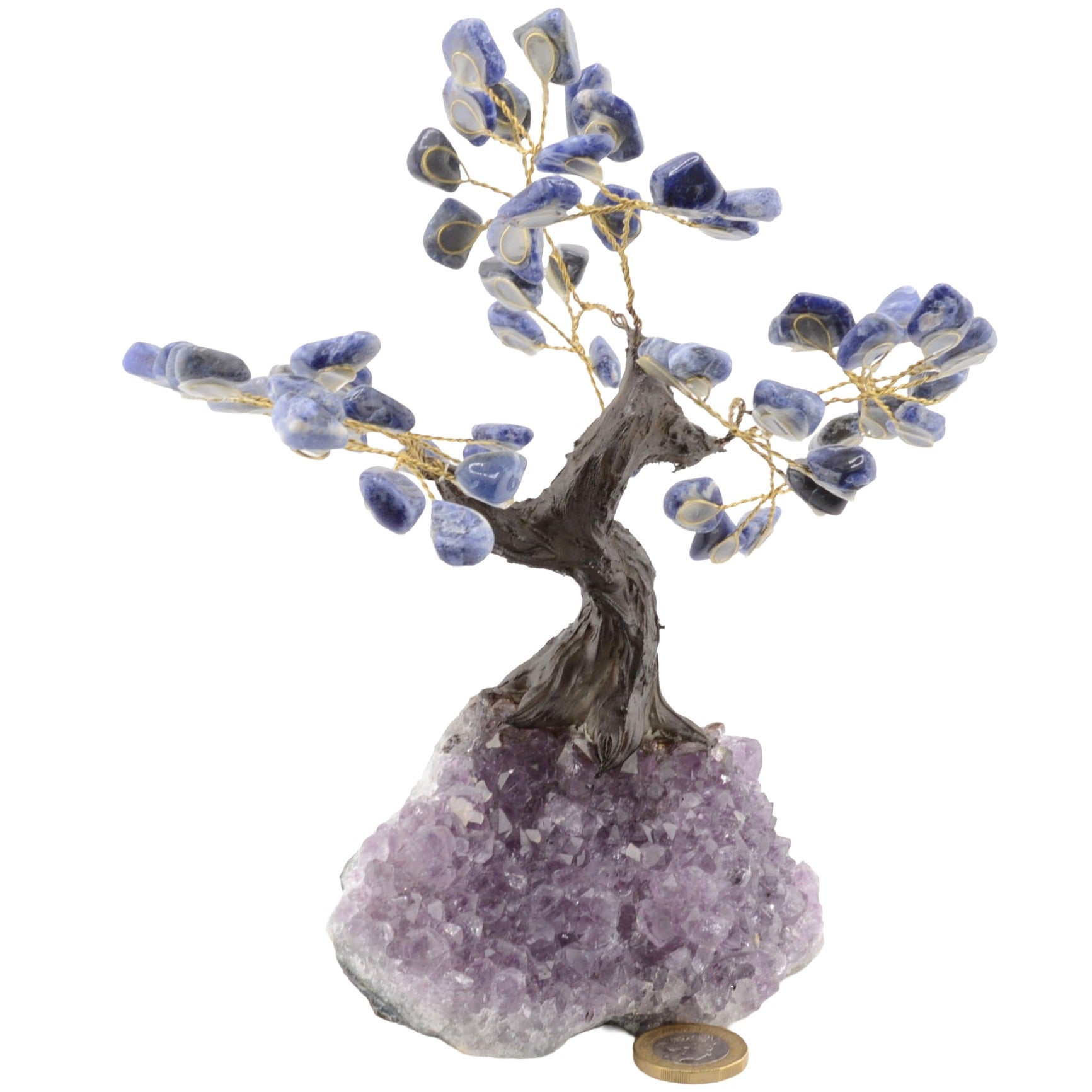 Sodalite & Amethyst Crystal Tree