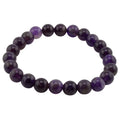 Amethyst Crystal 8mm Bead Bracelet