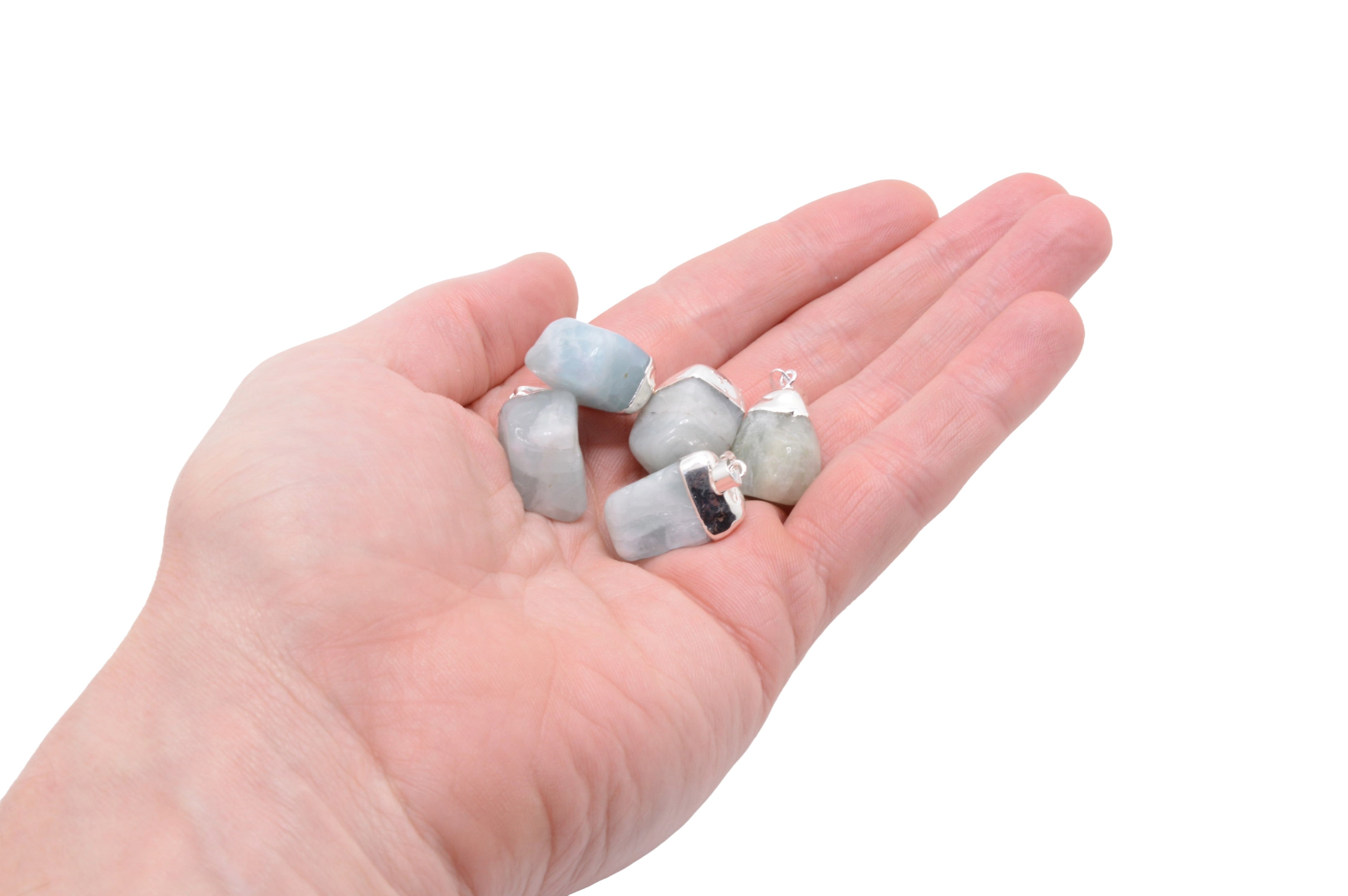 Aquamarine Gemstone Tumble Pendant