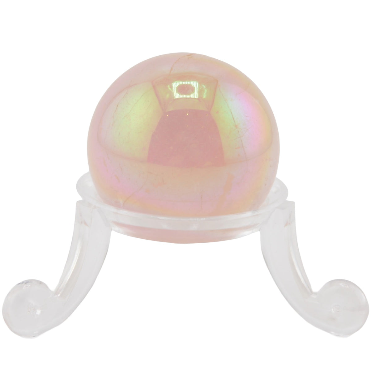 Aura Rose Quartz Crystal Sphere - 25 to 30mm