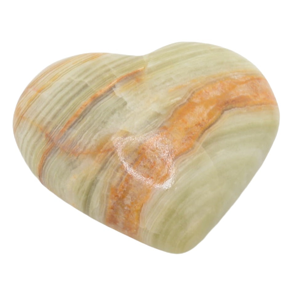 Banded Calcite Heart (40 to 50mm)