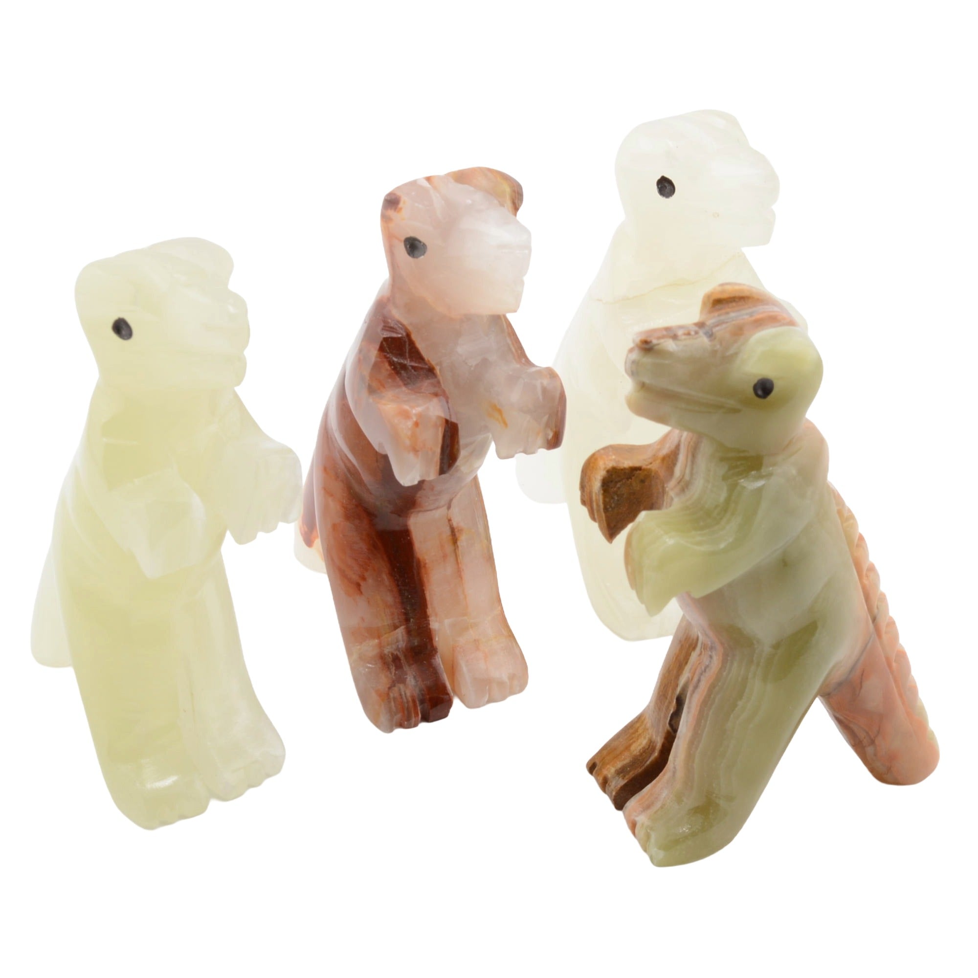 Banded Calcite Dinosaur Carving