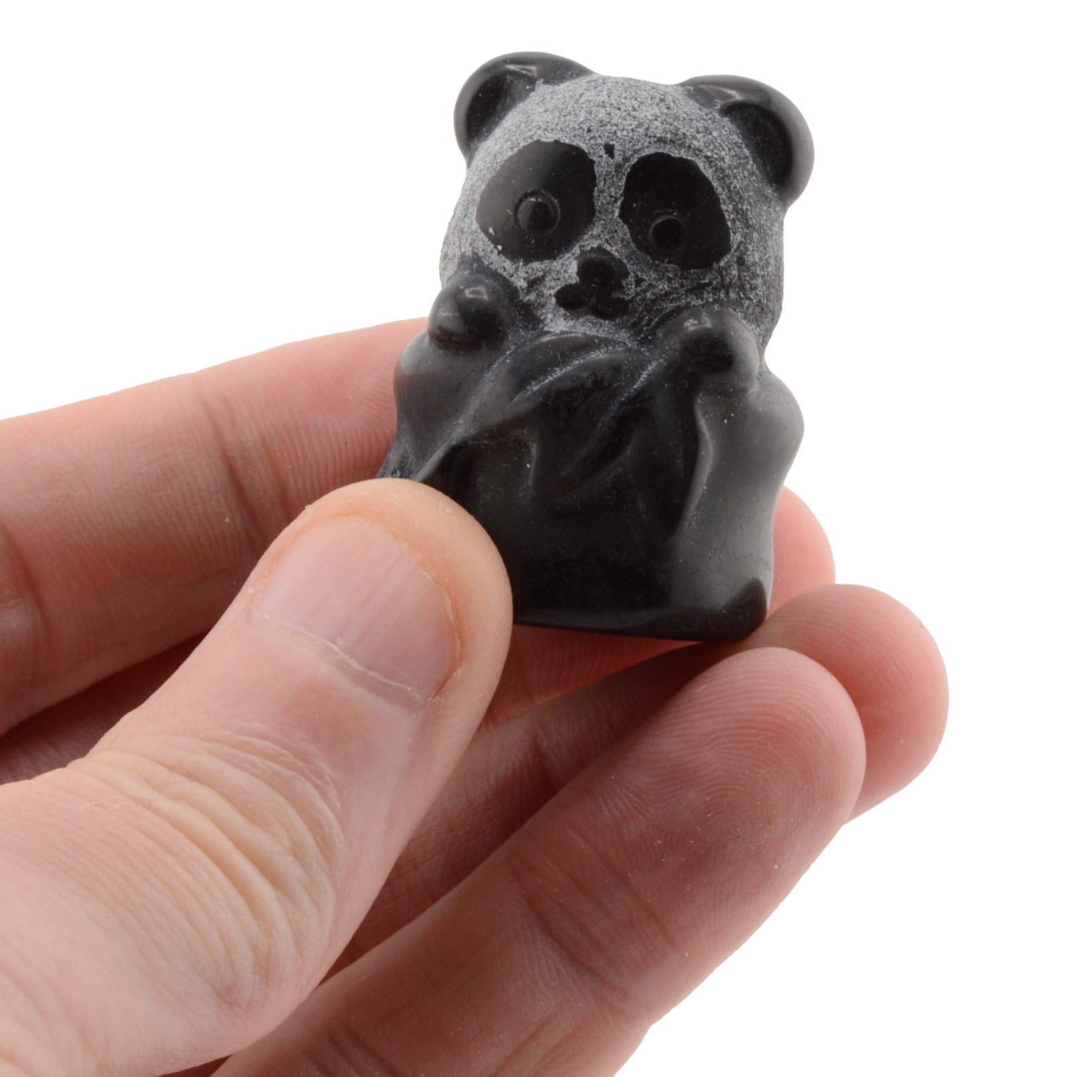 Black Obsidian Panda Carving