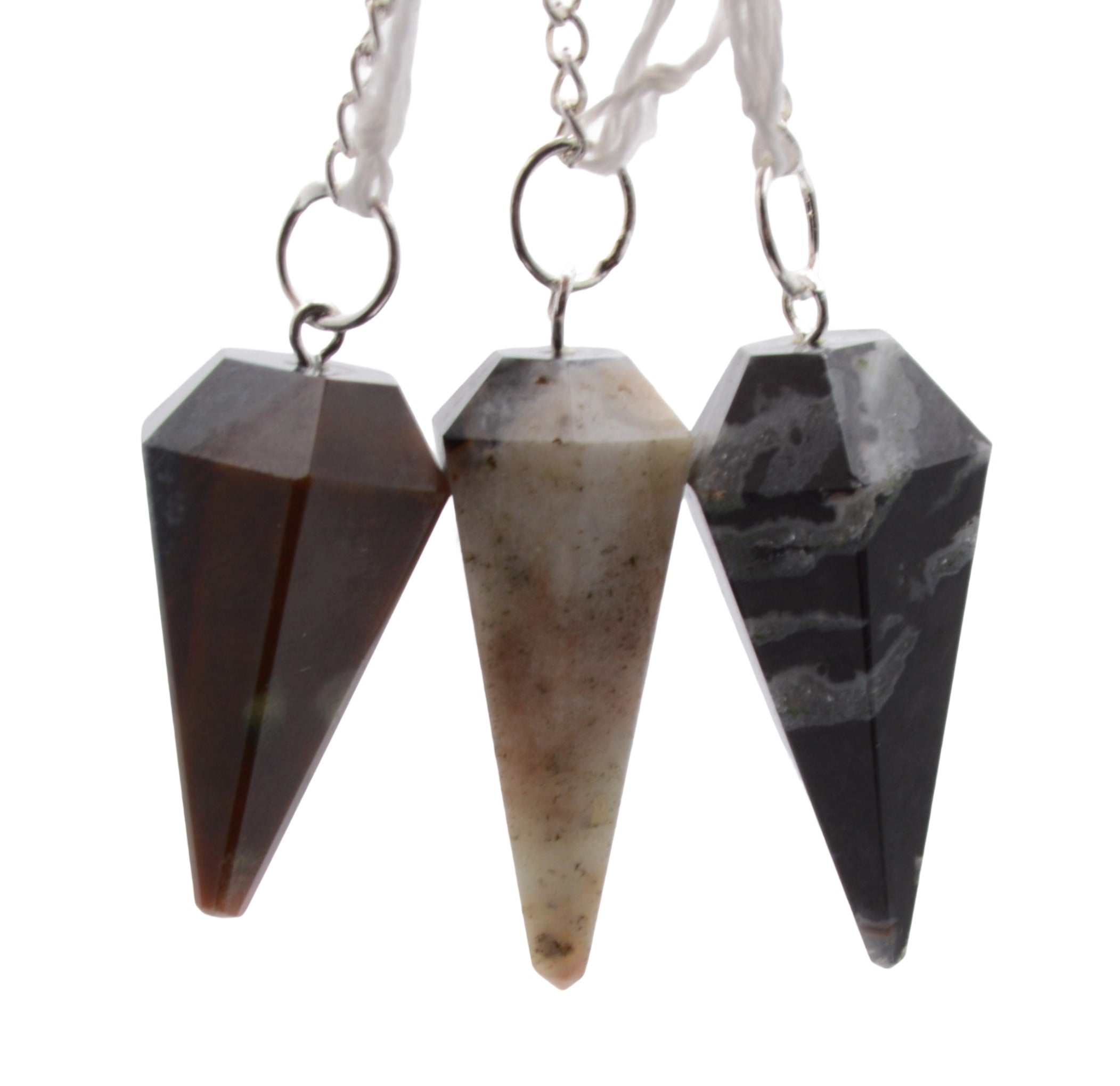 Black Sardonyx Gemstone Pendulum