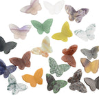 Butterfly Mixed Gemstone Carvings - 4cm
