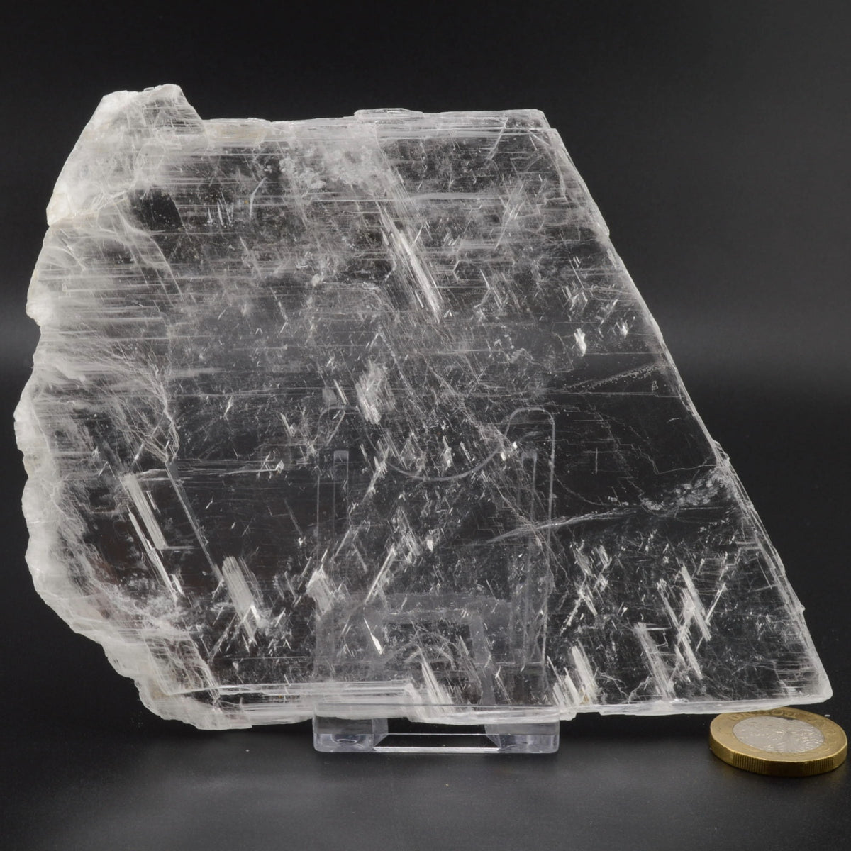 Clear Transparent Selenite Slice / Slab