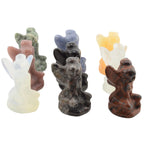 Flower Fairy Mixed Gemstone Carvings - small 3cm