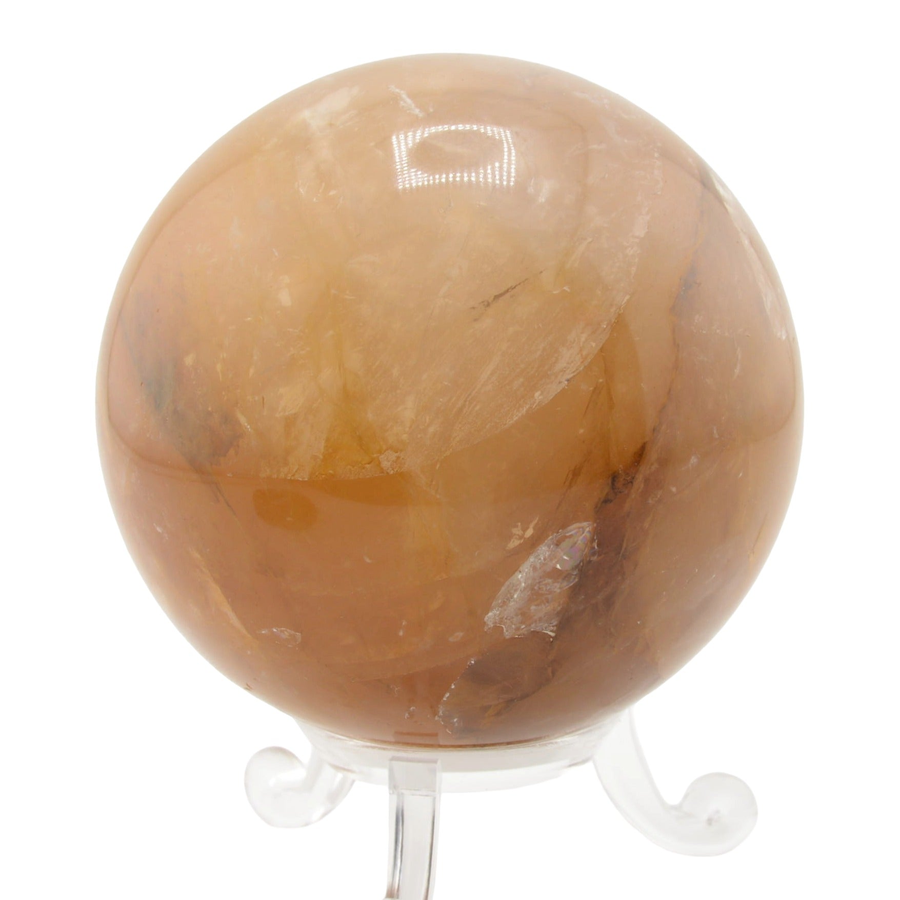 Golden Healer Quartz Sphere - 65mm