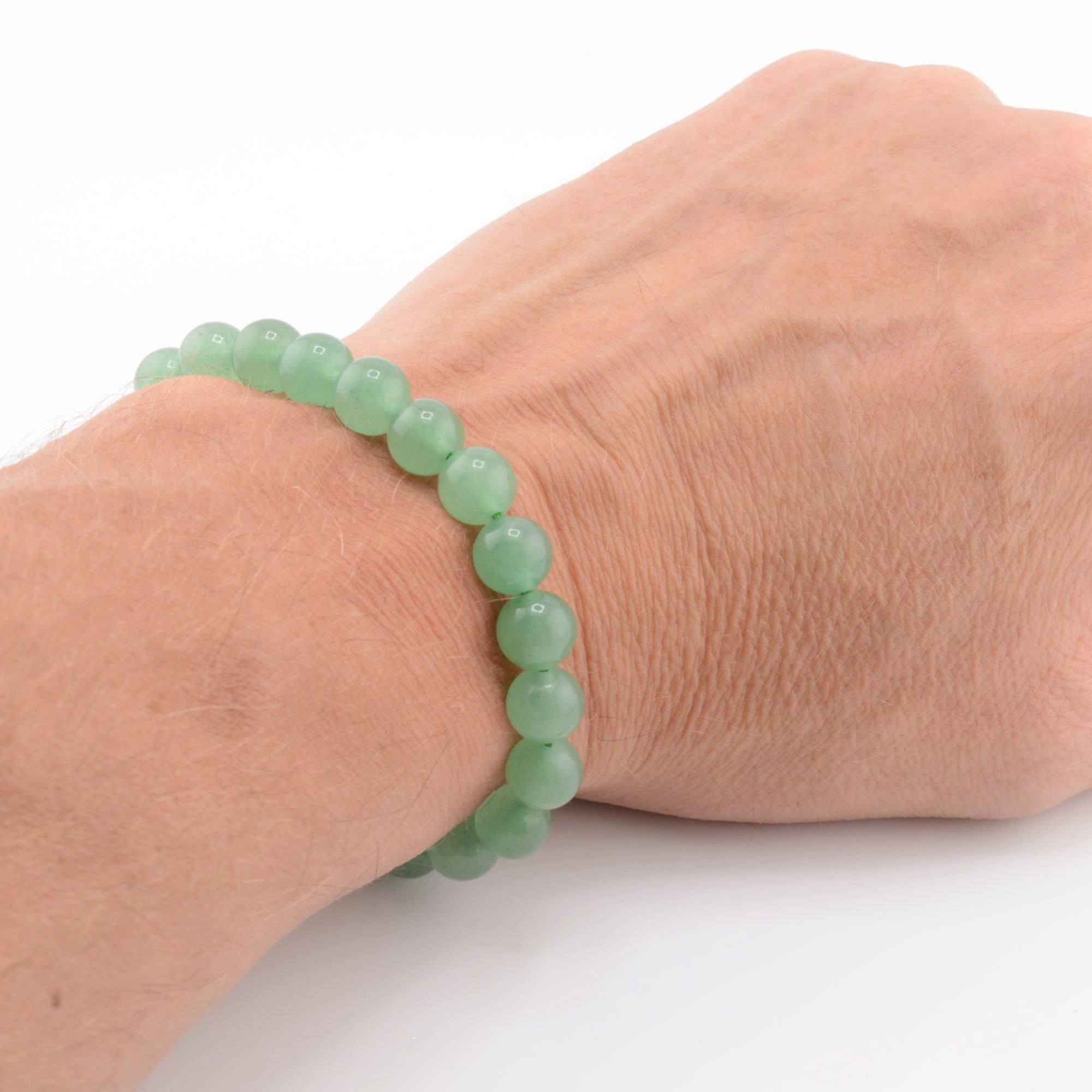 Green Aventurine Gemstone 8mm Bead Bracelet