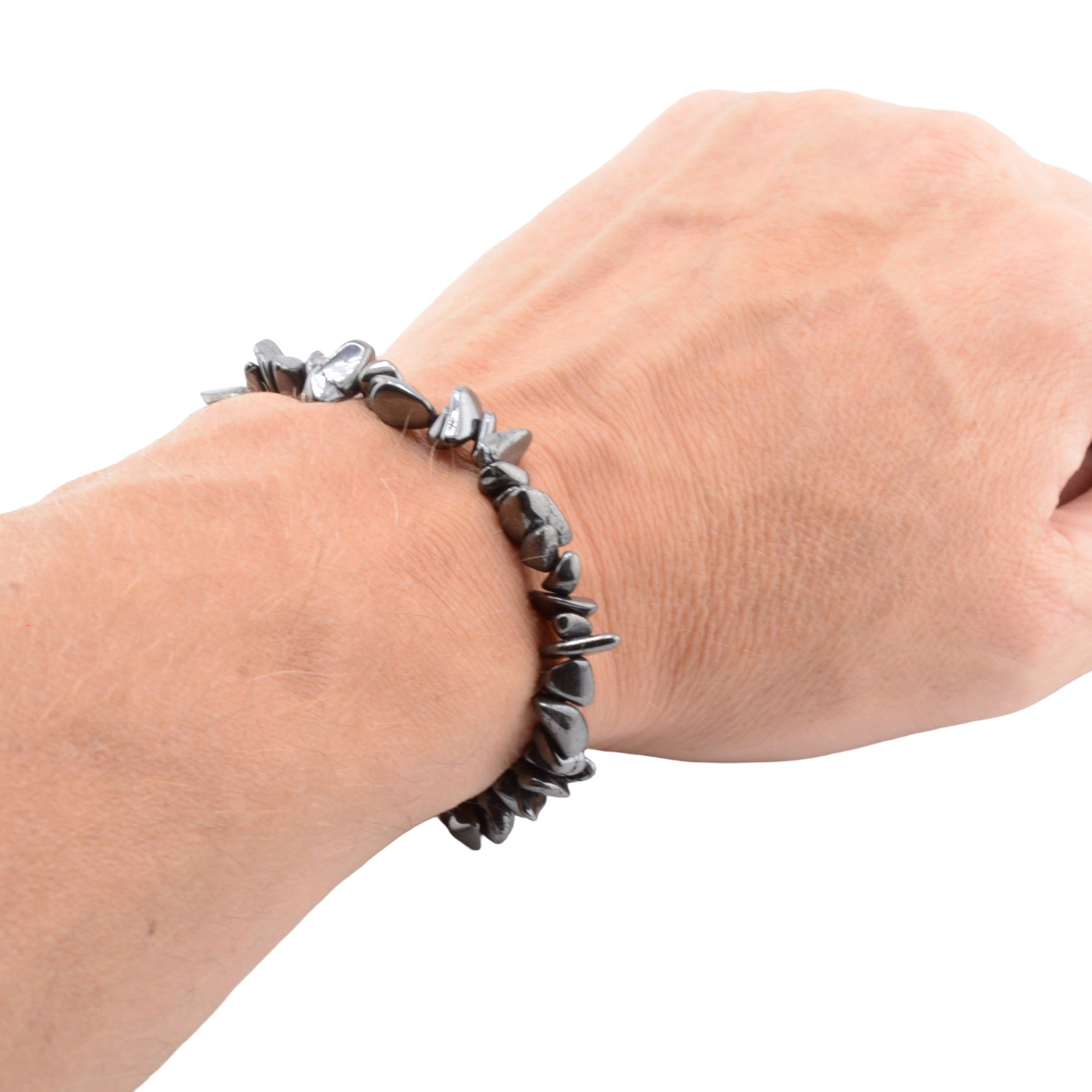 Hematite Gemstone Chip Bracelet