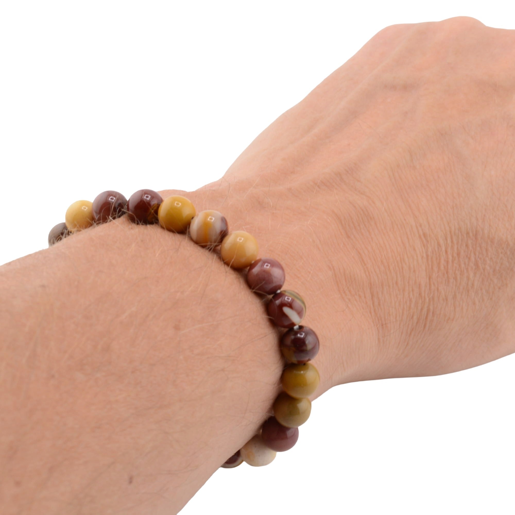 Mookaite Gemstone 8mm Bead Bracelet