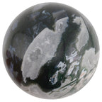 Moss Agate Crystal Sphere - 65mm