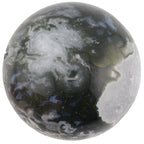 Moss Agate Crystal Sphere - 65mm