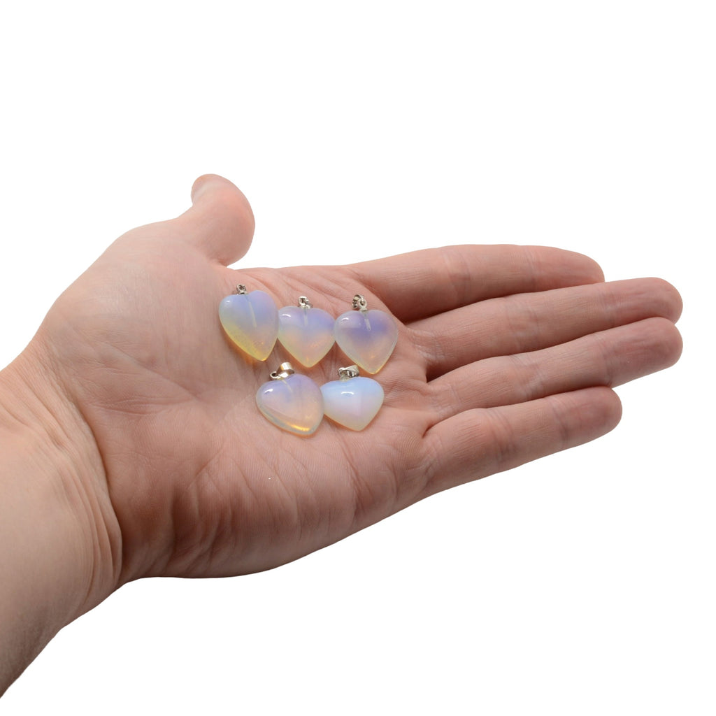 Opalite Gemstone 20mm Heart Pendant
