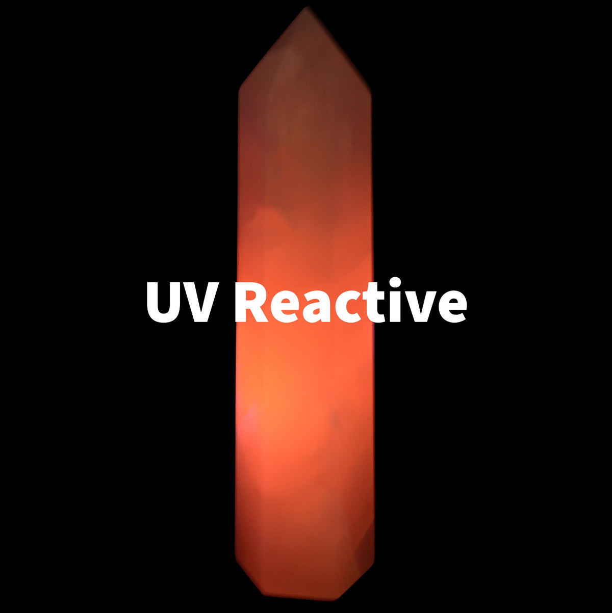 Large Pink Calcite Crystal Tower, UV Reactive 175mm
