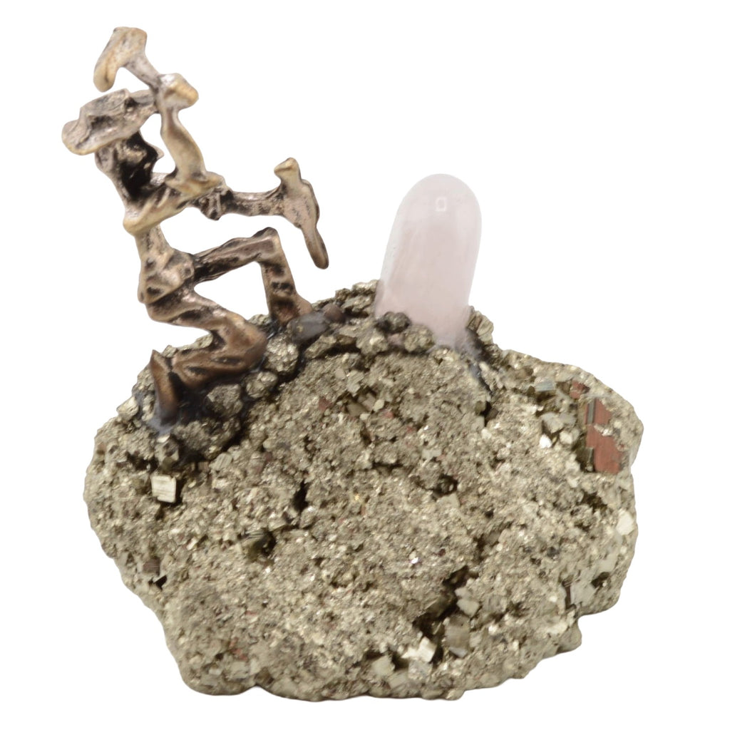 Miner Figurine on Pyrite