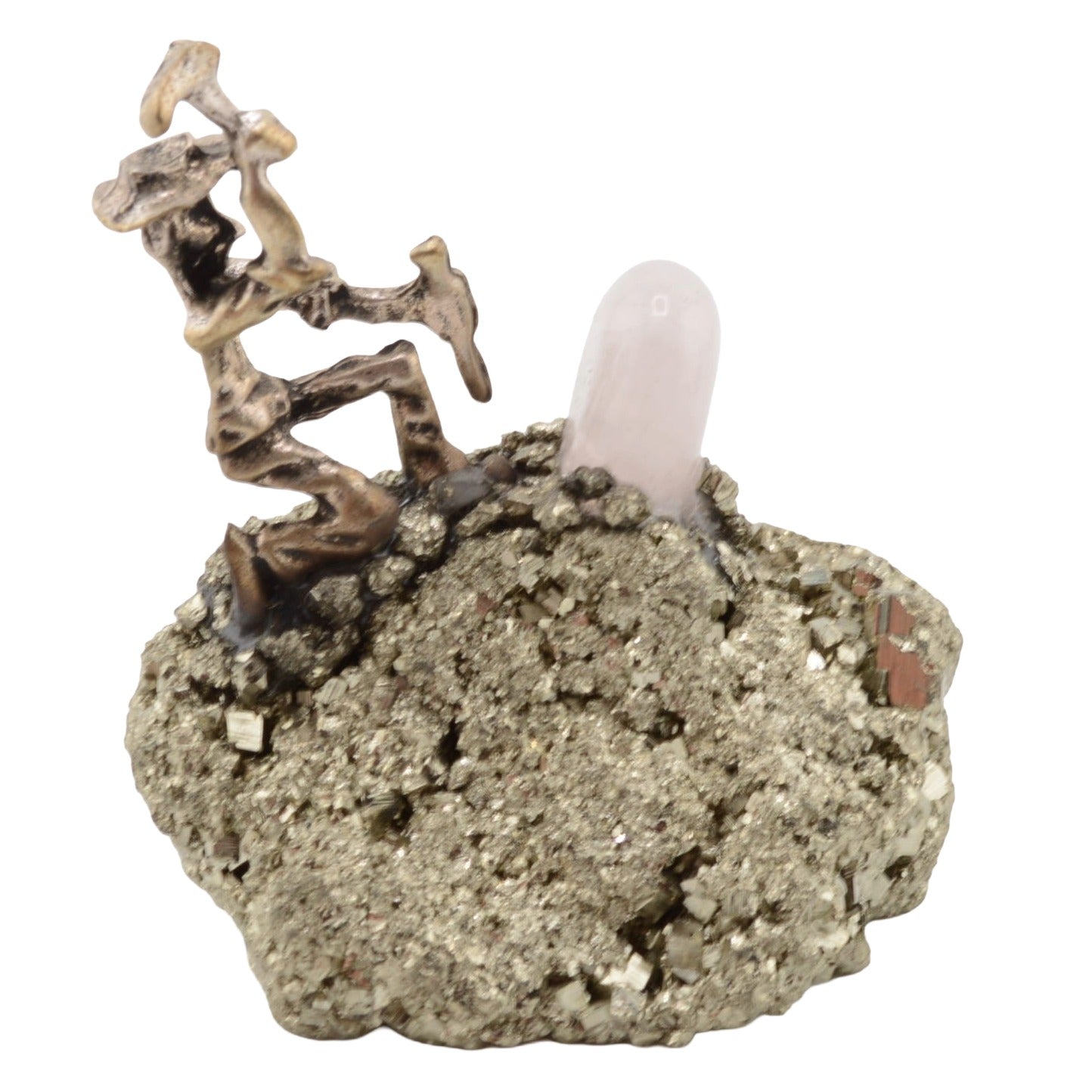 Miner Figurine on Pyrite
