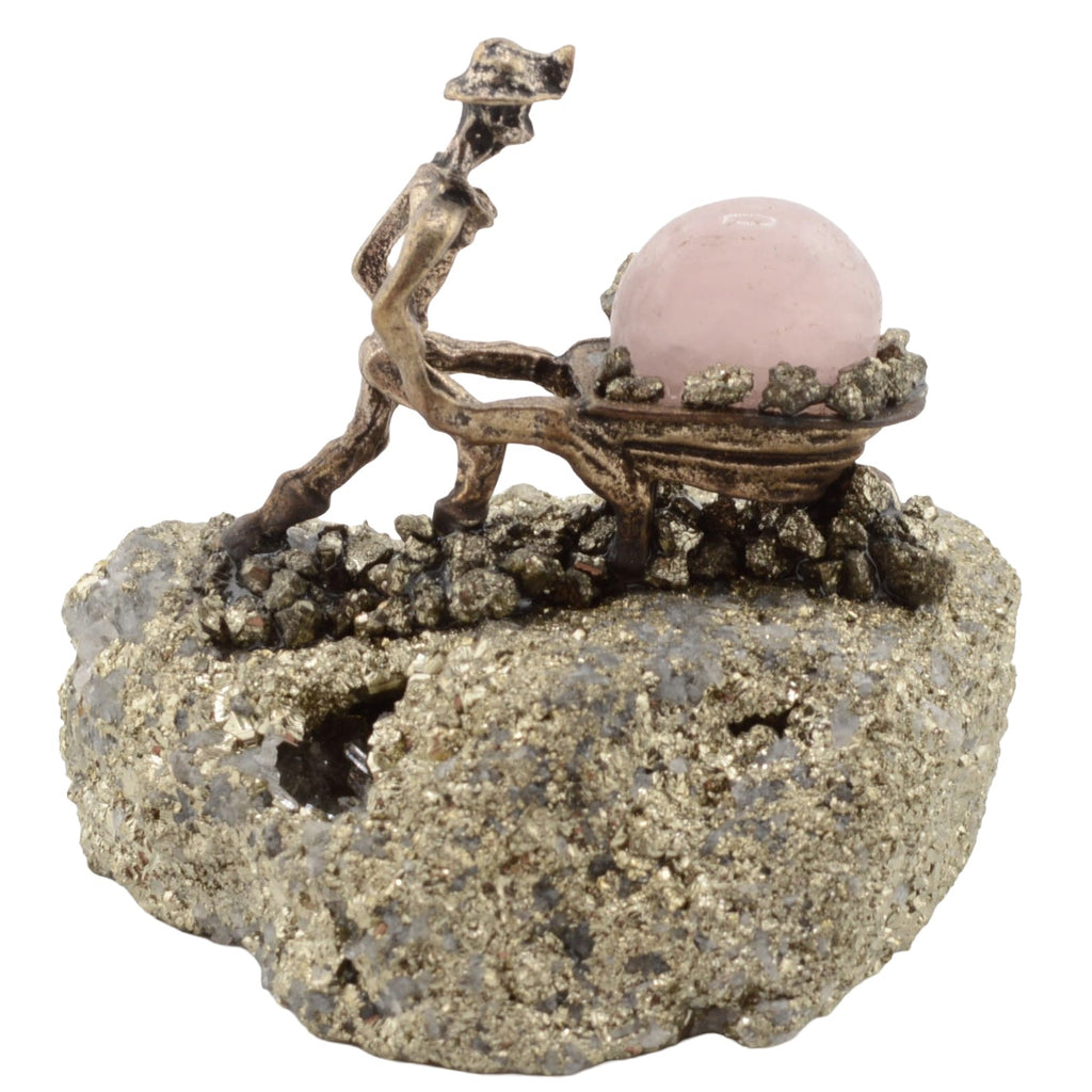 Miner Figurine on Pyrite