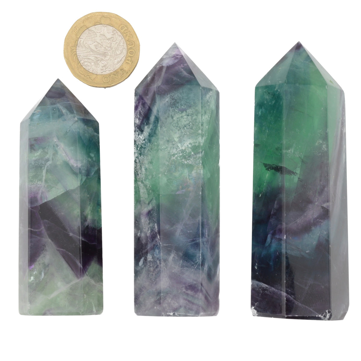 Rainbow Fluorite Crystal Towers