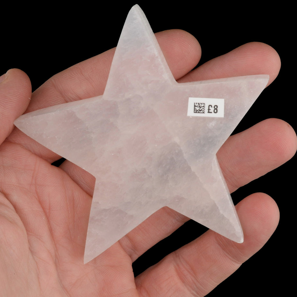 Selenite Flat Star Carving - approx 80mm