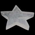 Selenite Flat Star Carving - approx 80mm