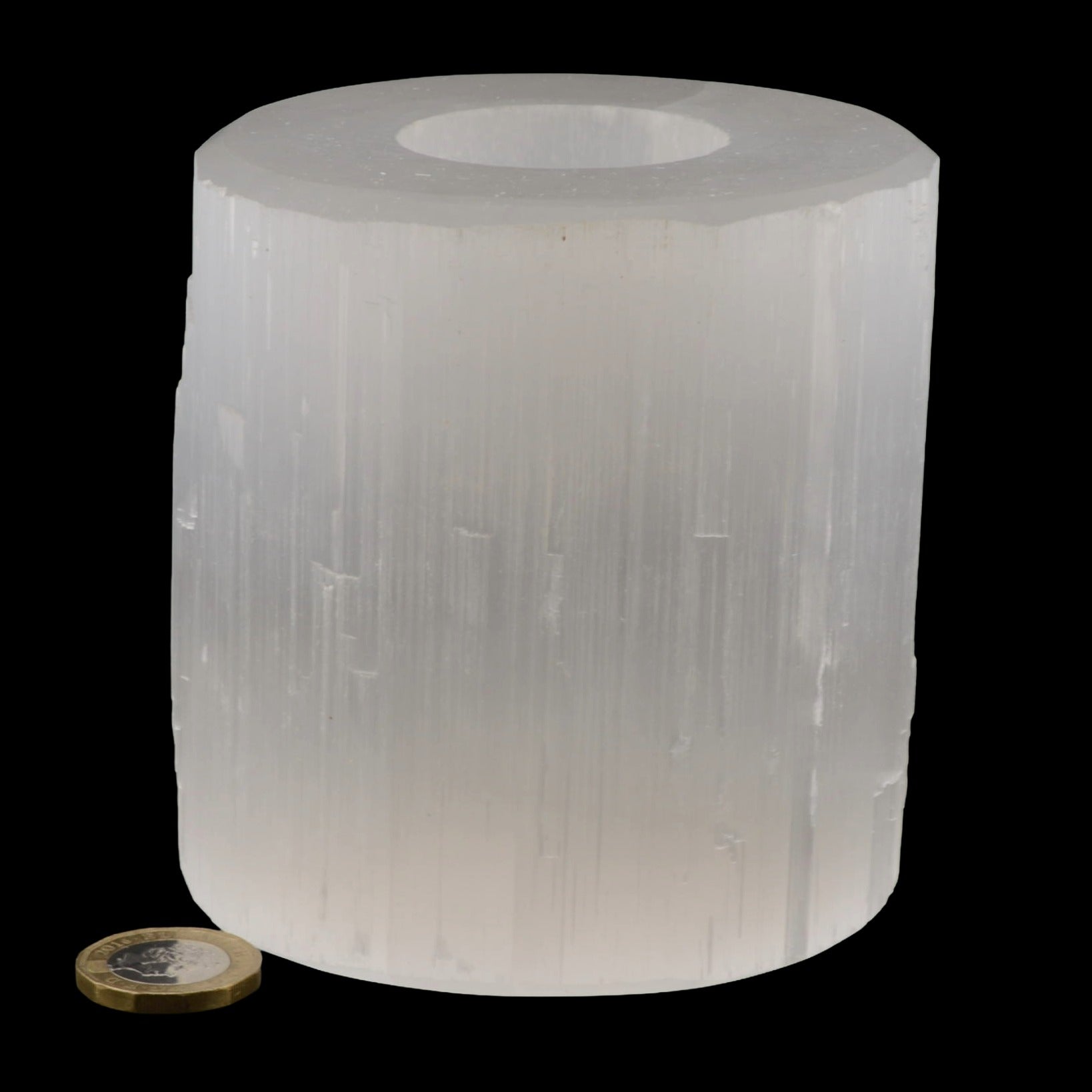 Selenite Tea Light Holder - Large 100mm