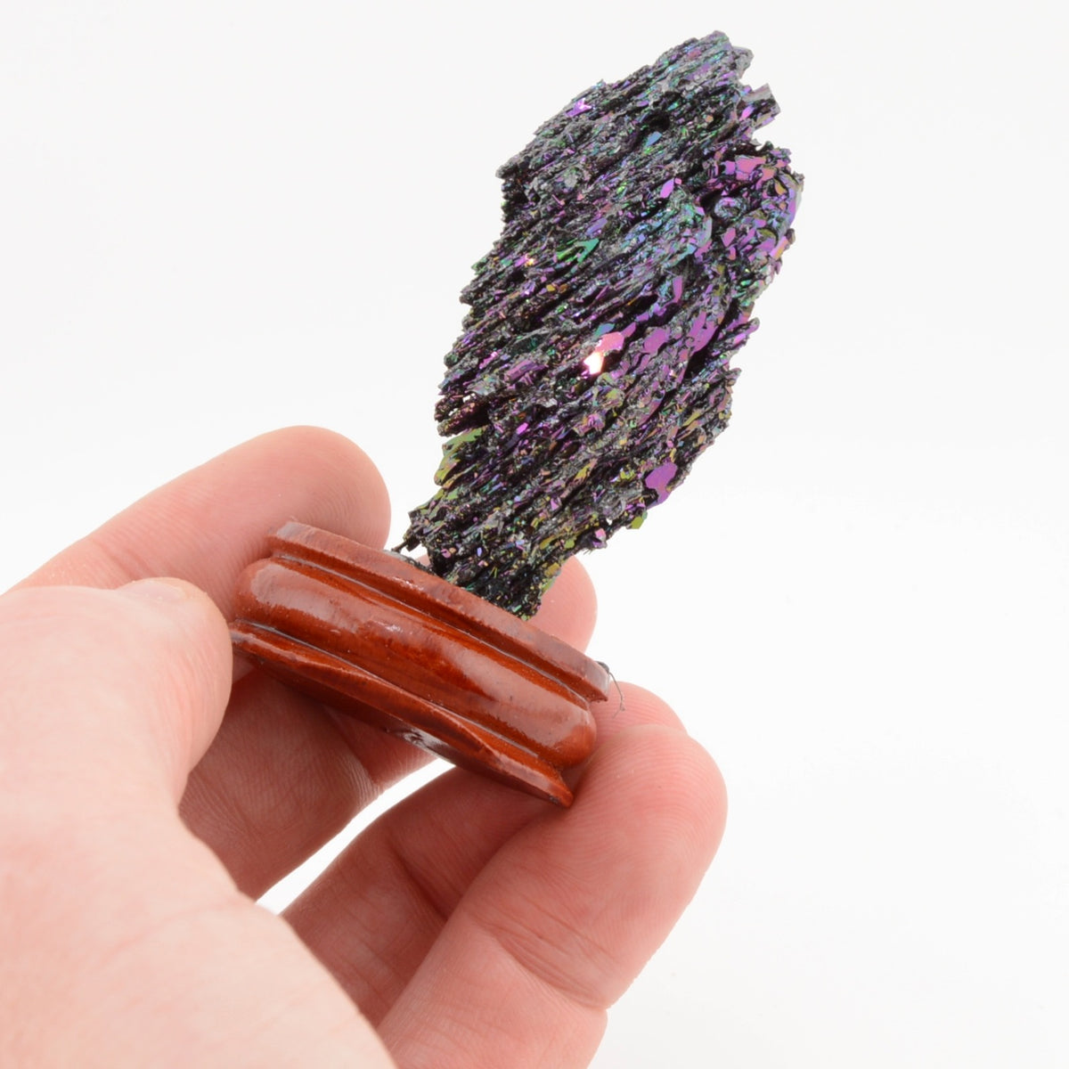 Silicon Carbide Crystal on Wooden Base