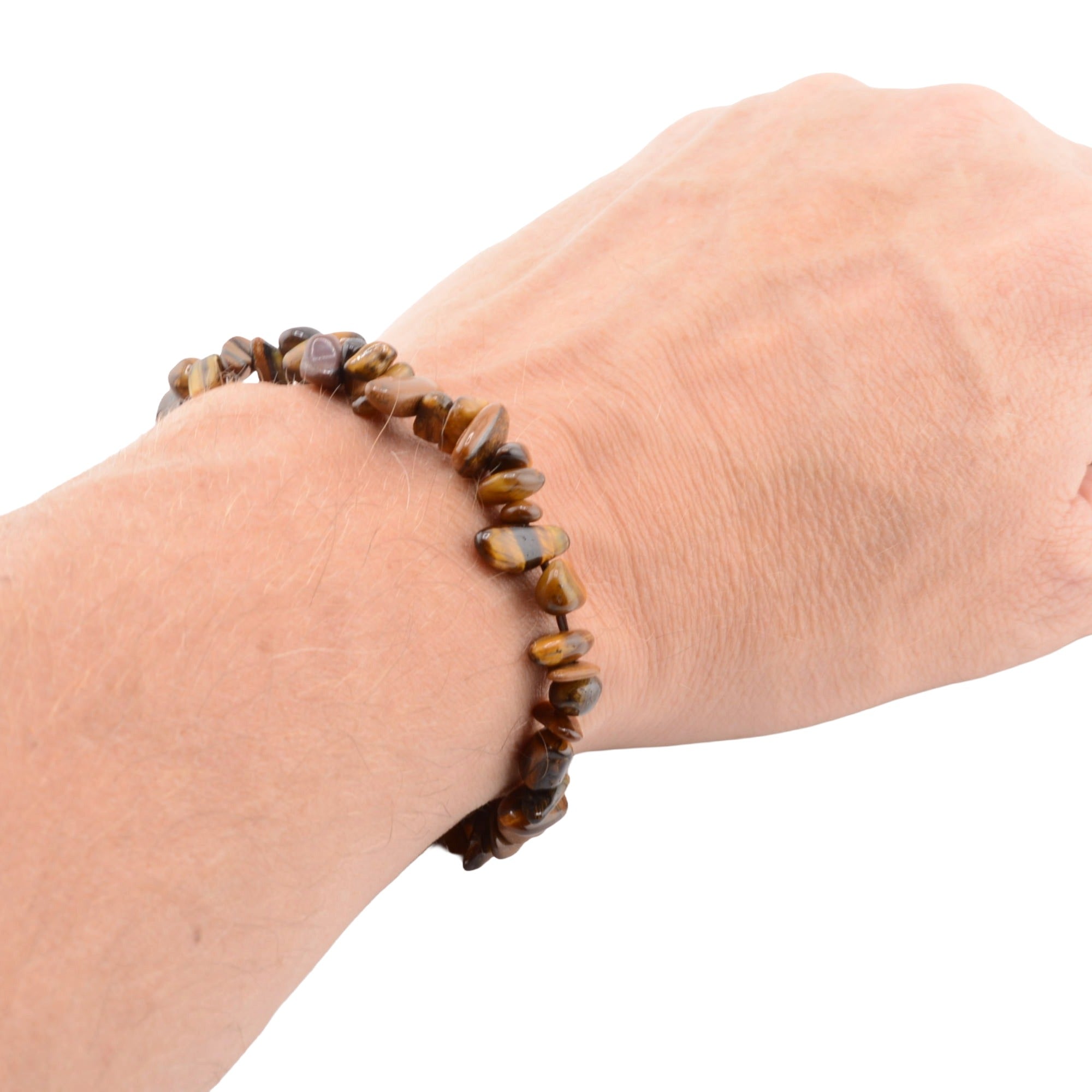 Tigers Eye Gemstone Chip Bracelet