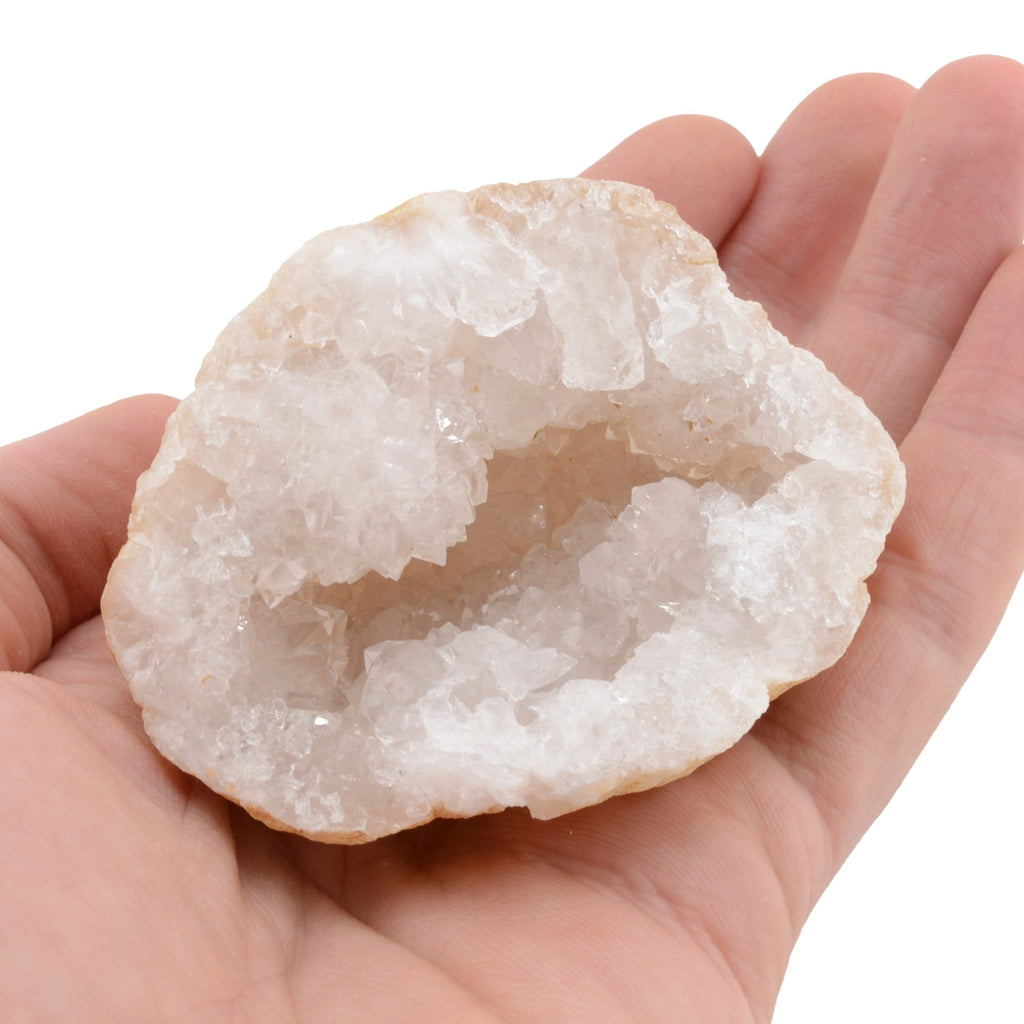 White Quartz Geode Half