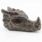 Yooperlite Gemstone Dragon Head Carving - 100mm