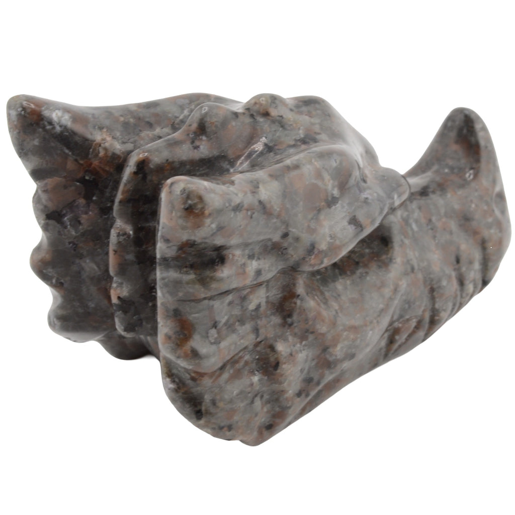 Yooperlite Gemstone Dragon Head Carving - 100mm