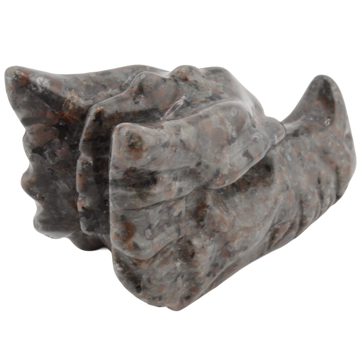 Yooperlite Gemstone Dragon Head Carving - 100mm