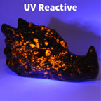 Yooperlite Gemstone Dragon Head Carving - 100mm