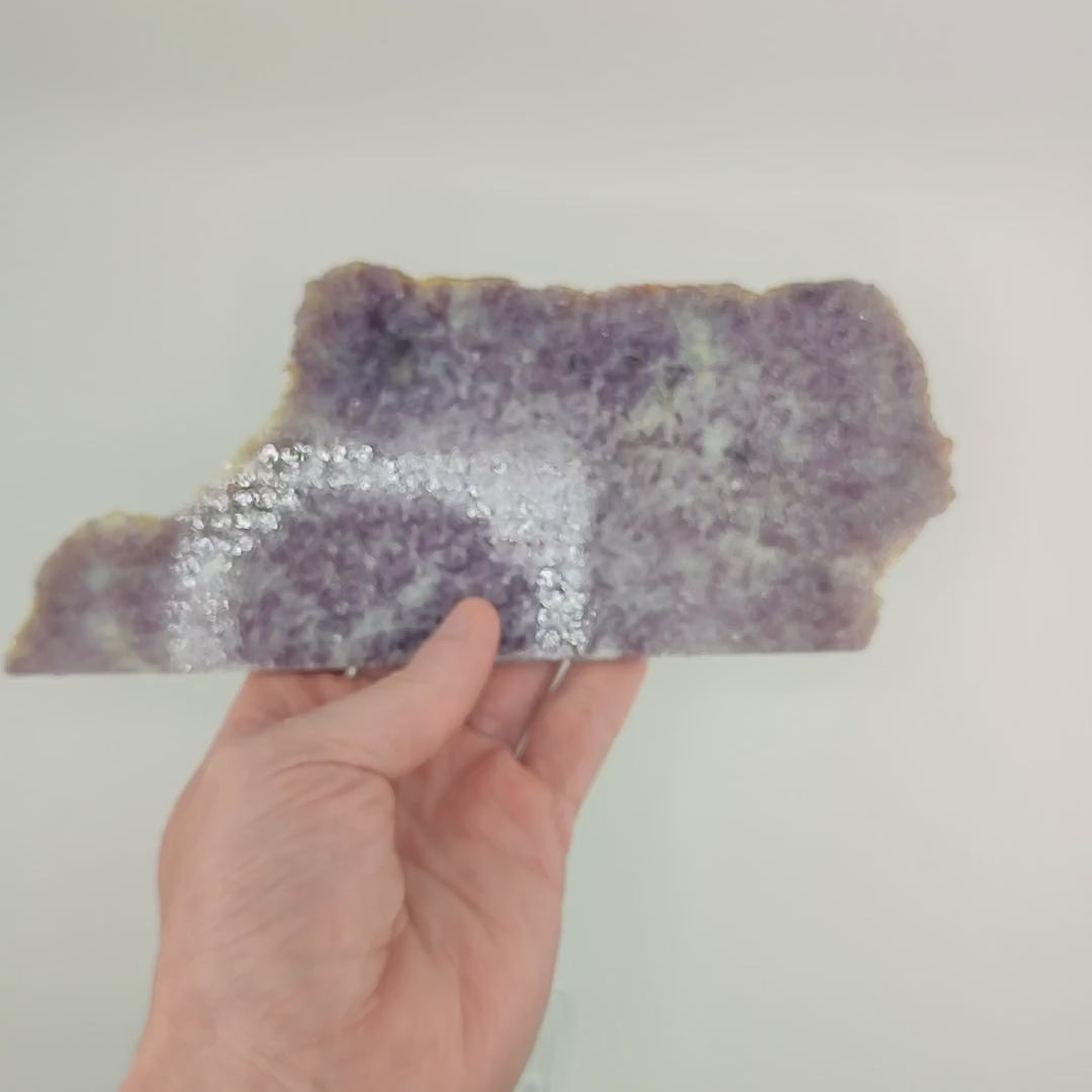 Lepidolite Polished Slice - 220mm