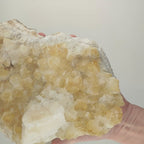 Large Citrine Cluster (heat treated) with calcite - 4Kg!