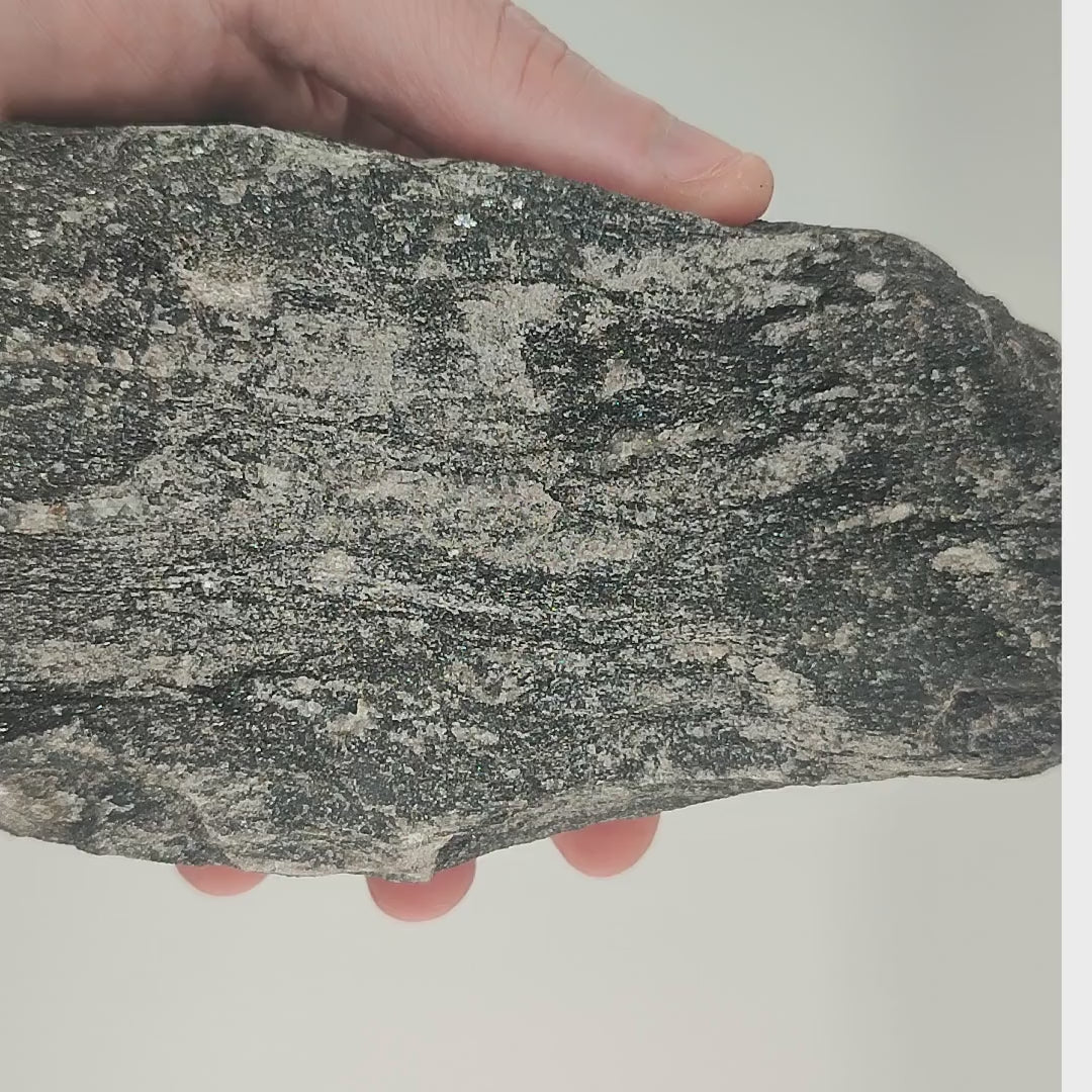 Large Black Mica Rough Freeform Specimen - 150mm, 1.45Kg