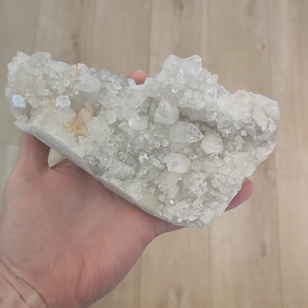 Large Apophyllite with Stilbite Specimen - 1.25Kg