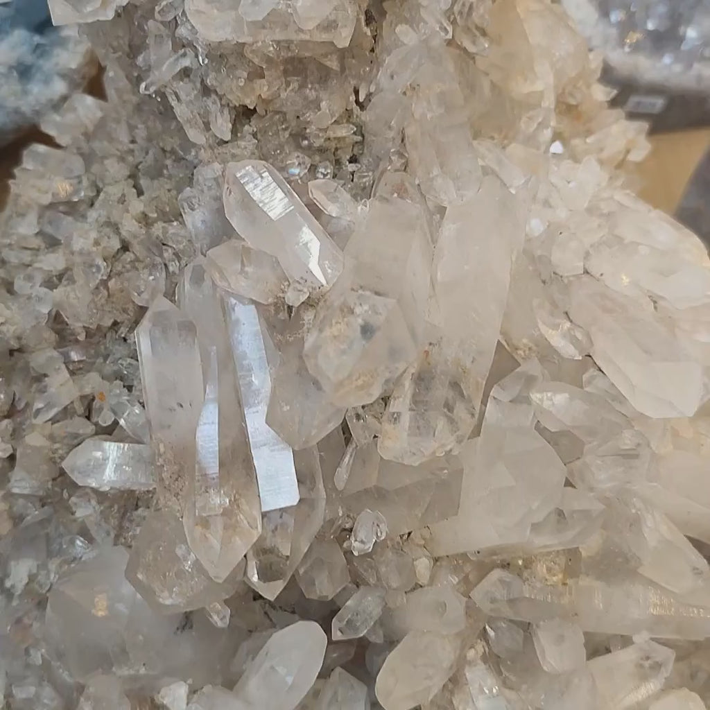 Very Large Clear Quartz Cluster - Brazil