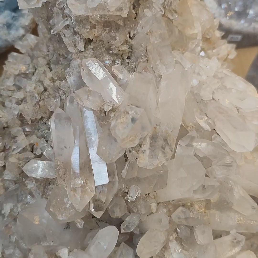 Very Large Clear Quartz Cluster - Brazil
