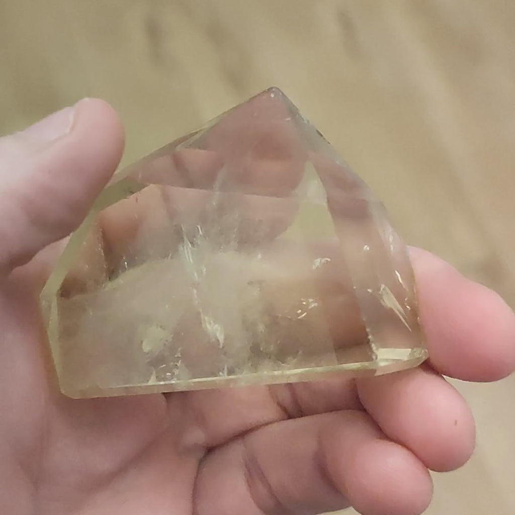Natural Polished Citrine Point - Large 100g