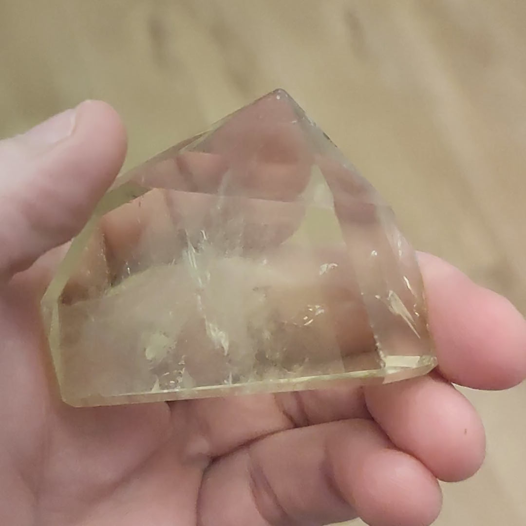 Natural Polished Citrine Point - Large 100g